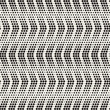 Vector seamless pattern. Repeating abstract geometric elements. Stylish monoc Illustrazione stock