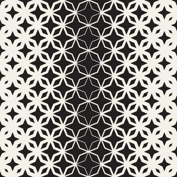 Vector seamless pattern. Repeating abstract geometric elements. Stylish monoc 库存插图