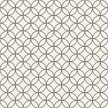 Vector seamless pattern. Repeating abstract geometric elements. Stylish monoc Illustrazione stock