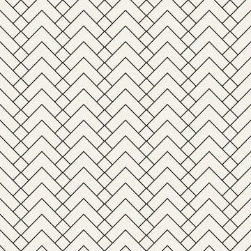 Vector seamless pattern. Repeating abstract geometric elements. Stylish monoc Stock Illustration