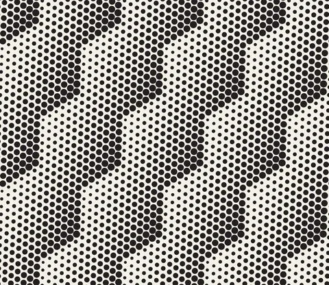 Vector seamless pattern. Repeating elements abstract background. Black and white Stock Illustration