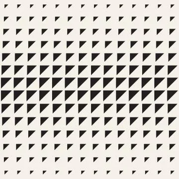 Vector seamless pattern. Repeating geometric tiles. Monochrome halftone gri.. Illustrazione stock