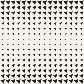 Vector seamless pattern. Repeating geometric tiles. Monochrome halftone gri.. Illustrazione stock