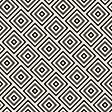 Vector seamless pattern. Repeating geometric rhombus shapes. Simple lattice イラスト素材