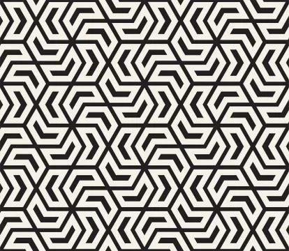 Vector seamless pattern. Repeating geometric hexagon shapes. Simple lattice 스톡 일러스트