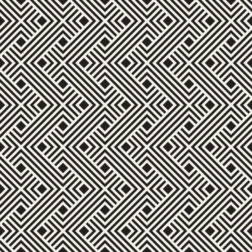 Vector seamless pattern. Repeating geometric cross lines. Abstract lattice ba 스톡 일러스트