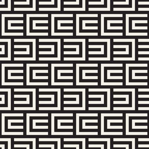 Vector seamless pattern. Repeating geometric lines. Abstract lattice backgrou Stock Illustration