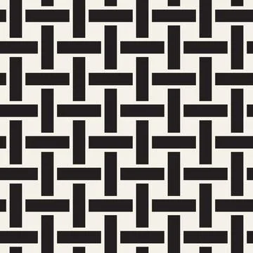 Vector seamless pattern. Repeating geometric interlocking lines. Abstract lat Stock Illustration