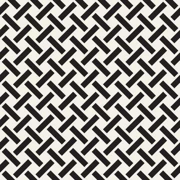 Vector seamless pattern. Repeating geometric interlocking lines. Abstract lat Stockillustratie