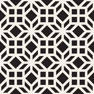 Vector seamless pattern. Repeating geometric cross lines. Abstract lattice ba Stock Illustration
