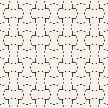Vector seamless pattern. Repeating geometric elements. Stylish monochrome b.. Illustrazione stock