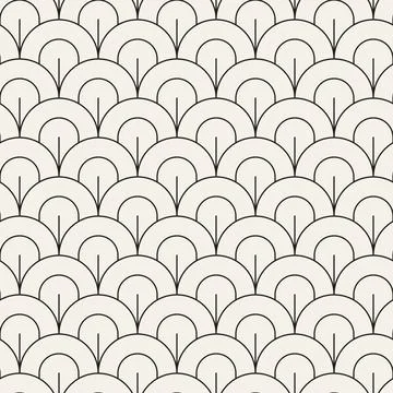 Vector seamless pattern. Repeating geometric elements. Stylish monochrome b.. Illustrazione stock