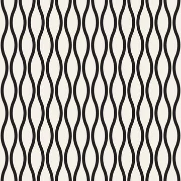 Vector seamless pattern. Repeating geometric elements. Stylish monochrome b.. Illustrazione stock