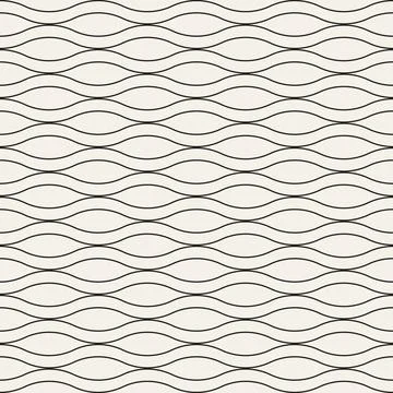 Vector seamless pattern. Repeating geometric elements. Stylish monochrome b.. 库存插图