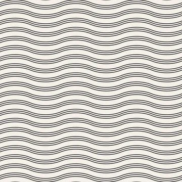 Vector seamless pattern. Repeating geometric elements. Stylish monochrome b.. Illustrazione stock