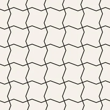 Vector seamless pattern. Repeating geometric abstract elements. Stylish monoc 스톡 일러스트