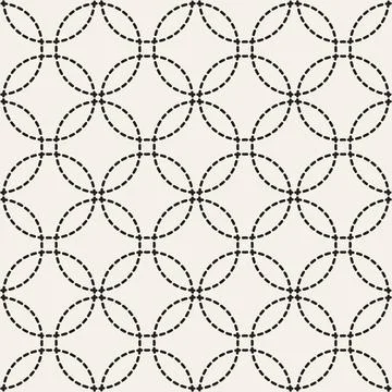 Vector seamless pattern. Repeating geometric abstract elements. Stylish monoc Illustrazione stock
