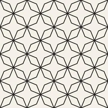 Vector seamless pattern. Repeating geometric abstract elements. Stylish monoc Illustrazione stock