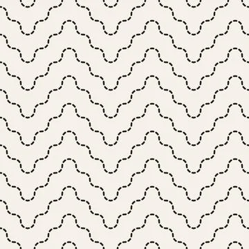 Vector seamless pattern. Repeating geometric abstract elements. Stylish monoc 스톡 일러스트
