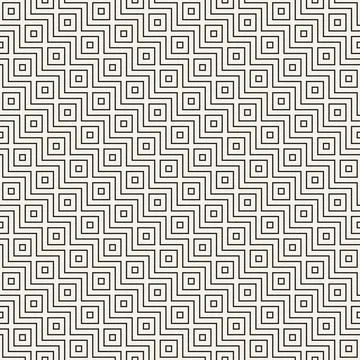 Vector seamless pattern. Repeating geometric abstract elements. Stylish monoc Stock Illustration