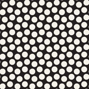 Vector seamless pattern. Repeating geometric abstract elements. Stylish monoc Stock Illustration