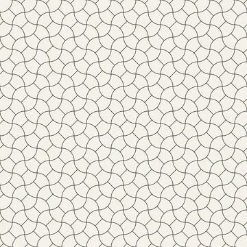 Vector seamless pattern. Repeating geometric abstract elements. Stylish monoc Illustrazione stock