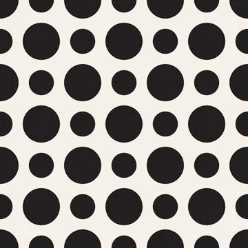 Vector seamless pattern. Repeating geometric abstract elements. Stylish monoc Stock Illustration
