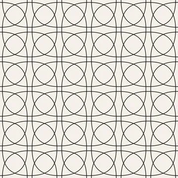 Vector seamless pattern. Repeating geometric abstract elements. Stylish monoc 库存插图