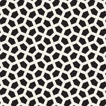 Vector seamless pattern. Repeating geometric abstract elements. Stylish monoc Illustrazione stock