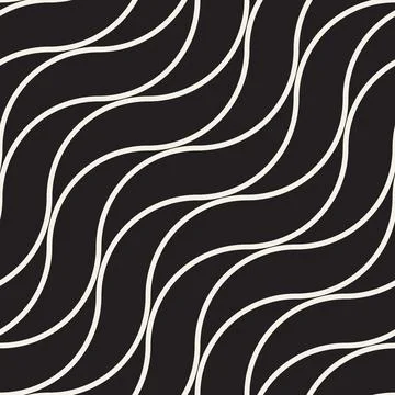 Vector seamless pattern. Repeating geometric abstract elements. Stylish monoc Illustrazione stock