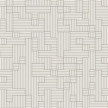 Vector seamless pattern. Repeating geometric abstract elements. Stylish monoc Stock Illustration