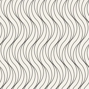 Vector seamless pattern. Repeating geometric abstract elements. Stylish monoc 스톡 일러스트