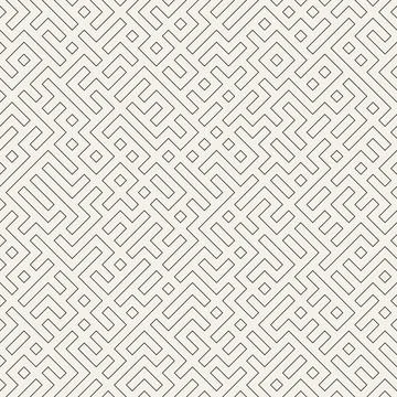 Vector seamless pattern. Repeating geometric abstract elements. Stylish monoc Illustrazione stock