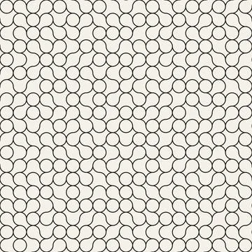 Vector seamless pattern. Repeating geometric elements. Stylish monochrome b.. Illustrazione stock