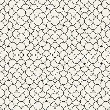 Vector seamless pattern. Repeating geometric elements. Stylish monochrome b.. Stock Illustration