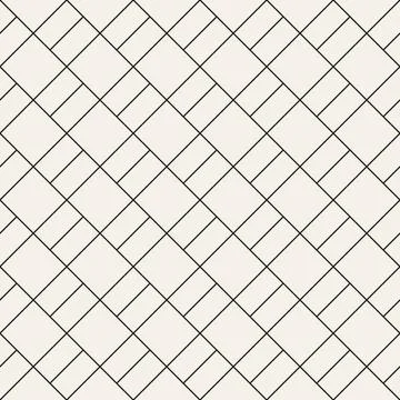 Vector seamless pattern. Repeating geometric elements. Stylish monochrome b.. Stock Illustration