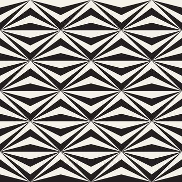 Vector seamless pattern. Repeating geometric elements. Stylish monochrome b.. 스톡 일러스트