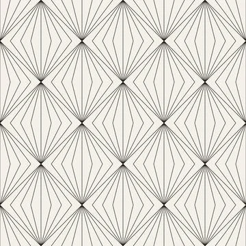 Vector seamless pattern. Repeating geometric elements. Stylish monochrome b.. Illustrazione stock