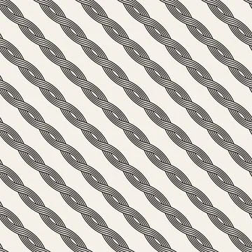 Vector seamless pattern. Repeating geometric elements. Stylish monochrome b.. Illustrazione stock