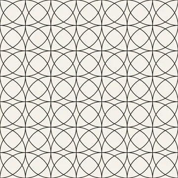Vector seamless pattern. Repeating geometric elements. Stylish monochrome b.. イラスト素材