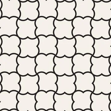 Vector seamless pattern. Repeating geometric elements. Stylish monochrome b.. Stockillustratie