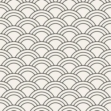 Vector seamless pattern. Repeating geometric elements. Stylish monochrome b.. Stockillustratie