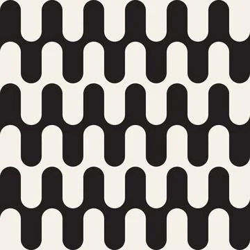 Vector seamless pattern. Repeating geometric elements. Stylish monochrome b.. 库存插图