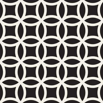 Vector seamless pattern. Repeating geometric elements. Stylish monochrome b.. Illustrazione stock