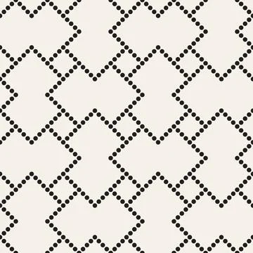 Vector seamless pattern. Repeating geometric elements. Stylish monochrome b.. 스톡 일러스트