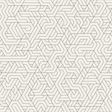Vector seamless pattern. Repeating geometric abstract elements. Stylish monoc Stock Illustration