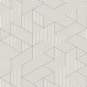 Vector seamless pattern. Repeating geometric abstract elements. Stylish monoc 库存插图