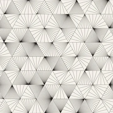 Vector seamless pattern. Repeating geometric abstract elements. Stylish monoc Stock Illustration