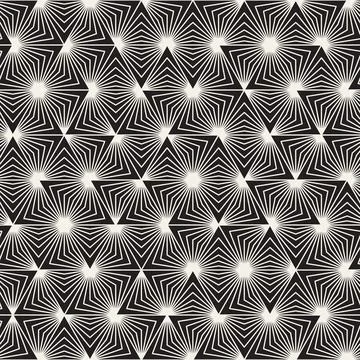 Vector seamless pattern. Repeating geometric abstract elements. Stylish monoc Illustrazione stock