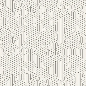 Vector seamless pattern. Repeating geometric abstract elements. Stylish monoc Illustrazione stock